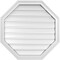Ekena Millwork Octagonal Surface Mount PVC Gable Vent: Functional, w/ 2"W x 1-1/2"P Brickmould Frame, 28"W x 28"H GVPOC28X2802SF - alternate 1